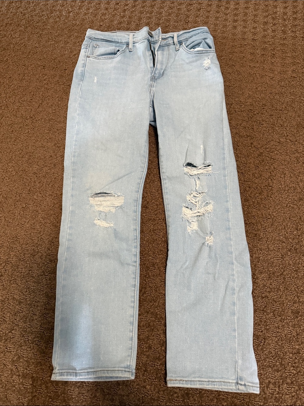Levi's Light Blue Wash Straight-Leg Jeans